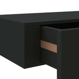 Wall-mounted Drawer Shelves 2 pcs Black 60x23.5x10cm MDF 330258