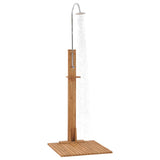 Garden Shower 75x75x210 cm Solid Teak Wood 312276