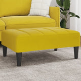 Footstool Yellow 77x55x31 cm Velvet 4007388