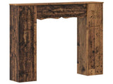 Fireplace Surround Old Wood 102 x 20 x 102 cm Engineered Wood 8006640