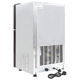 Ice Cube Maker with Door Silver 43 x 40 x 71 cm Stainless Steel 51102