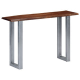 Console Table 115x35x76 cm Solid Aacia Wood and Iron 247830