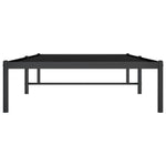 ZNTS Metal Bed Frame without Mattress Black 90x200cm 350839