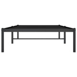 ZNTS Metal Bed Frame without Mattress Black 90x200cm 350839