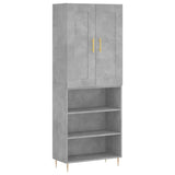 Highboard Concrete Grey 69,5x34x180 cm Engineered Wood 3200061