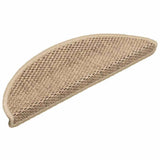 Stair Mats Self-adhesive Sisal-Look 30 pcs 56x17x3 cm Sand 3365867
