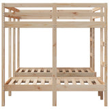 Triple Bunk Bed Frame 140x200/70x140 cm Solid Wood Pine 3308577