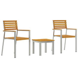 Garden Dining Set 3 pcs Brown 3334840