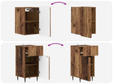 3 Piece Bathroom Cabinet Set ZWOLLE Old Wood Engineered Wood 3417763