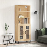 Highboard Sonoma Oak 69.5x34x180 cm Engineered Wood 3189344