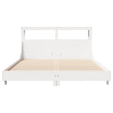 Bed Frame without Mattress White 120x190 cm Small Double Solid Wood Pine 3306439