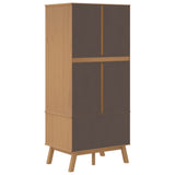 Wardrobe "OLDEN" Brown 76,5x53x172 cm Solid Wood Pine 358594