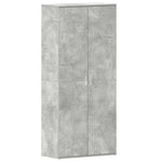 Shoe Cabinet with Door Grey 80 x 39 x 180 cm Engineered wood 3333869