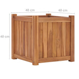 Raised Bed 40x40x40 cm Solid Teak Wood 48965