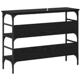 Console Table Black oak 100 x 32 x 75 cm Engineered wood 883555