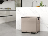 40L Dual Compartment Stainless Steel Bin, with Deodoriser Holders - Gold Tone T3398P344560