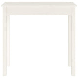 Console Table White 80x40x75 cm Solid Wood Pine 814245