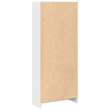 Bookcase High Gloss White 60x24x143 cm Engineered Wood 858311
