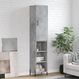 Highboard Concrete Grey 34,5x34x180 cm Engineered Wood 3198989