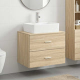 Bathroom Furniture Set Sonoma Oak Engineered Wood 3404384