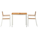 Garden Dining Set 3 pcs Brown Solid teak wood 3334797