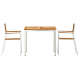 Garden Dining Set 3 pcs Brown Solid teak wood 3334797