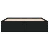 Bed Frame with Drawers without Mattress Black 135x190 cm Double 3207309