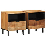 Bedside Cabinets 2 pcs 40x33x46 cm Solid Wood Acacia 4017763