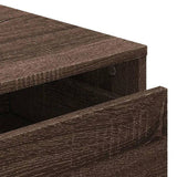 Corner Chest of Drawers Brown Oak 60x41x58 cm Engineered Wood 852849