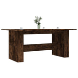 ZNTS Dining Table Smoked Oak 180x90x76 cm Engineered Wood 838192