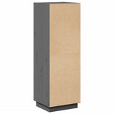 Highboard Grey 37x34x110 cm Solid Wood Pine 813517