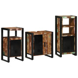 Bathroom Furniture Set 3 pcs Multicolour Solid Reclaimed Wood 3305623