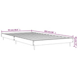 Bed Frame without Mattress Brown Oak 90x200 cm Engineered Wood 832172