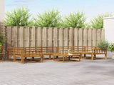 Outdoor Sofa Set 8 pcs Natural Solid Acacia Wood 3367327