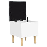 Storage Bench White 42x42x46 cm Engineered Wood 835061