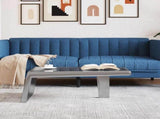 Coffee Table Silver Aluminium Industrial Coffee Table 246362