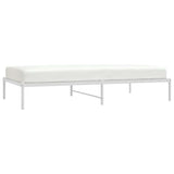 Metal Bed Frame without Mattress White 107x203cm 350909