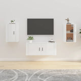 Wall Mounted TV Cabinets 2 pcs High Gloss White 40x34.5x60 cm 816661