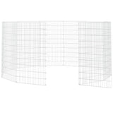 Free Range Animal Enclosure 12-Panel 54x100 cm Galvanised Iron 171584