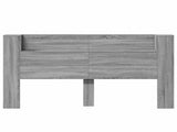 Headboard Cabinet with LED Grey Sonoma 180 x 16.5 x 103.5 cm 8006573