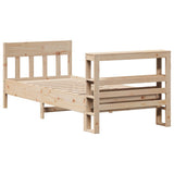 Bed Frame without Mattress 75x190 cm Small Single Solid Wood Pine 3306288