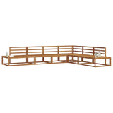 Outdoor Sofa Set Natural Solid Acacia Wood 3368142