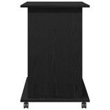 Computer Desk Black Oak 80x50x75 cm Engineered Wood 862500