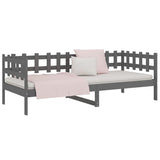 Day Bed without Mattress Grey 80x200 cm Solid Wood Pine 820753