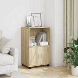 Rolling Cabinet Sonoma Oak 55x40x91 cm Engineered Wood 853184