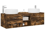 Bathroom Furniture Set 3 pcs Smoked Oak 49.5 x 44.5 x 66 cm 3405927