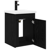 Bathroom Vanity Unit with Tap Black Oak 42 x 40 x 74.5 cm 889530