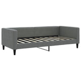 Daybed with Trundle without Mattress Dark Grey 90x190 cm Single 3196648