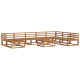 Outdoor Sofa Set 9 pcs Natural Solid Acacia Wood 3368017