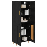 Highboard Black Oak 69.5 x 34 x 180 cm Engineered Wood 3416254